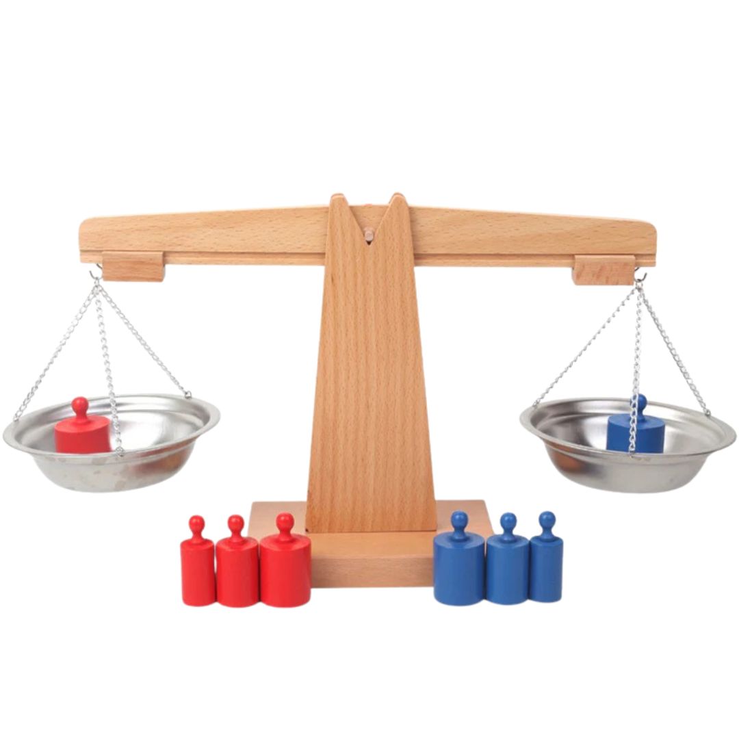 Montessori Zestaw Ciężarów – Sensoryczna Nauka Logiki dla Dzieci
